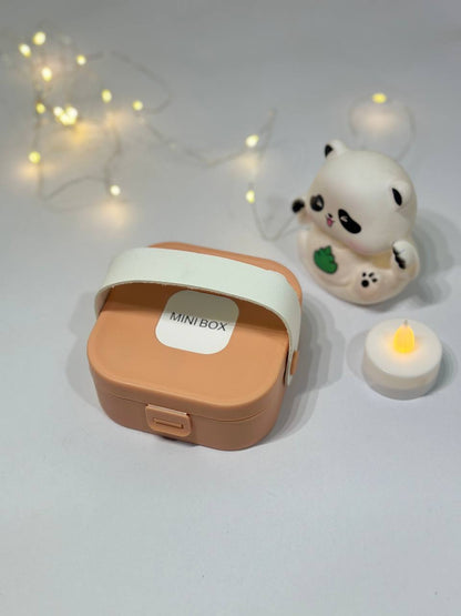Mini Travel Jewelry Organizer Box with Mirror